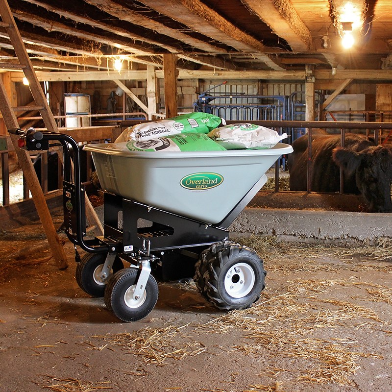 Overland clearance electric wheelbarrow